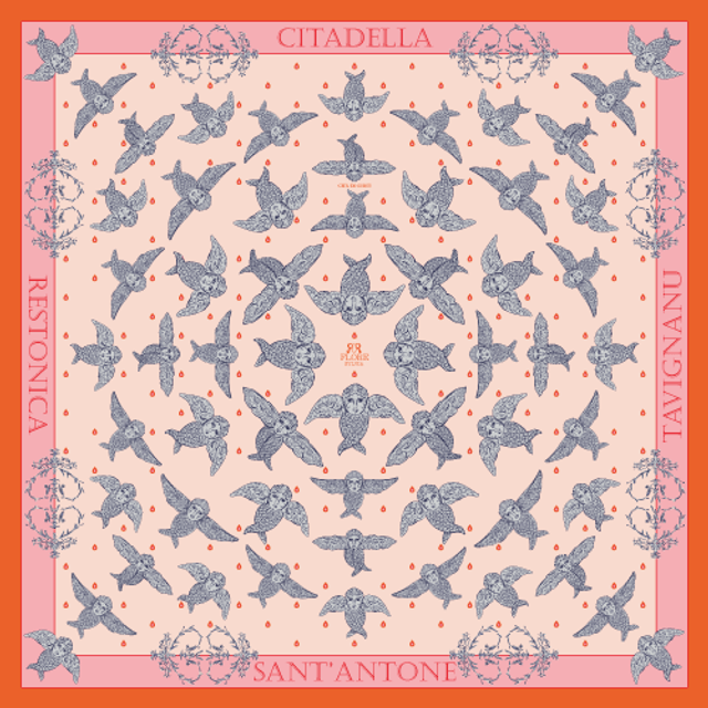 CARRÉ SANT'ANTONE ROSE POUDRÉ 90