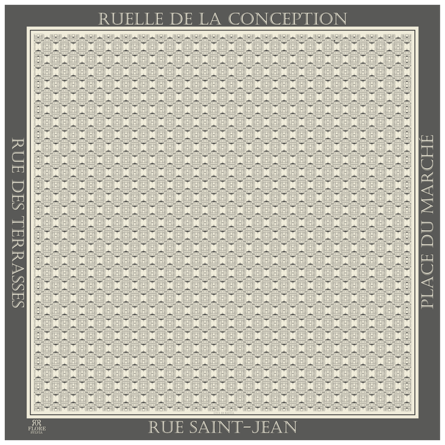 CARRÉ BASTIA BEIGE 90 